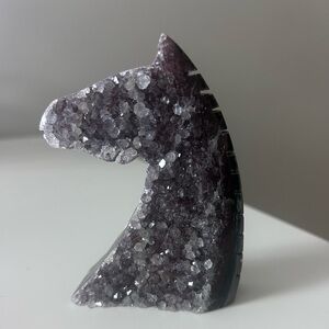 Amethyst crystal horse
